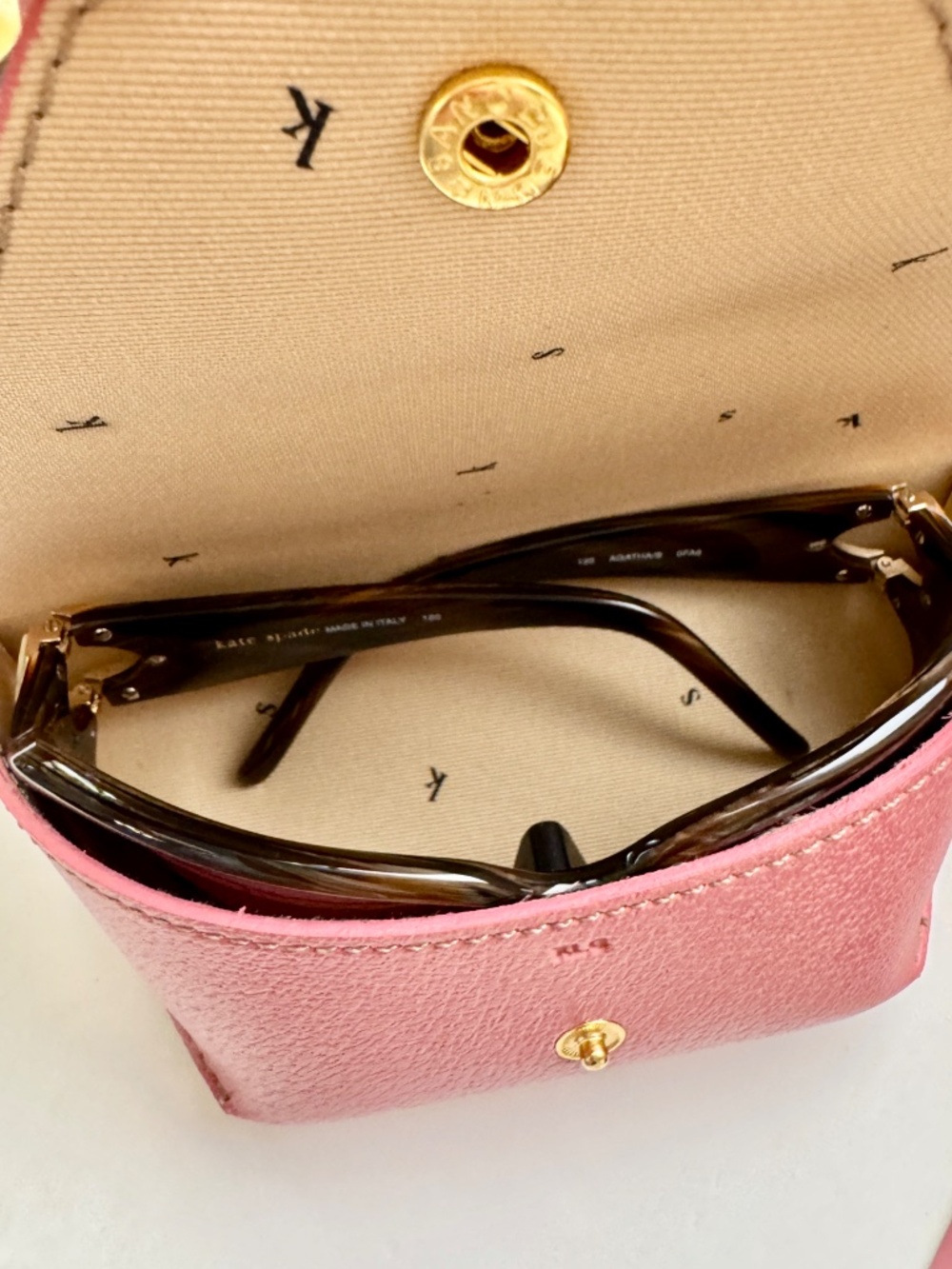 Kate Spade sunglasses Y2K Curved Wrap Tortoise shell deadstock never worn case - Picture 14 of 15